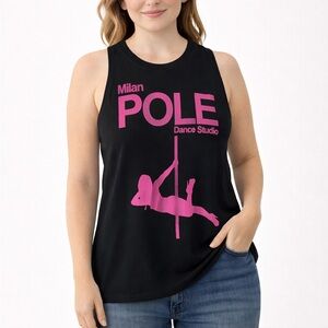 Pole Dance Black Lady Fit Tank Top